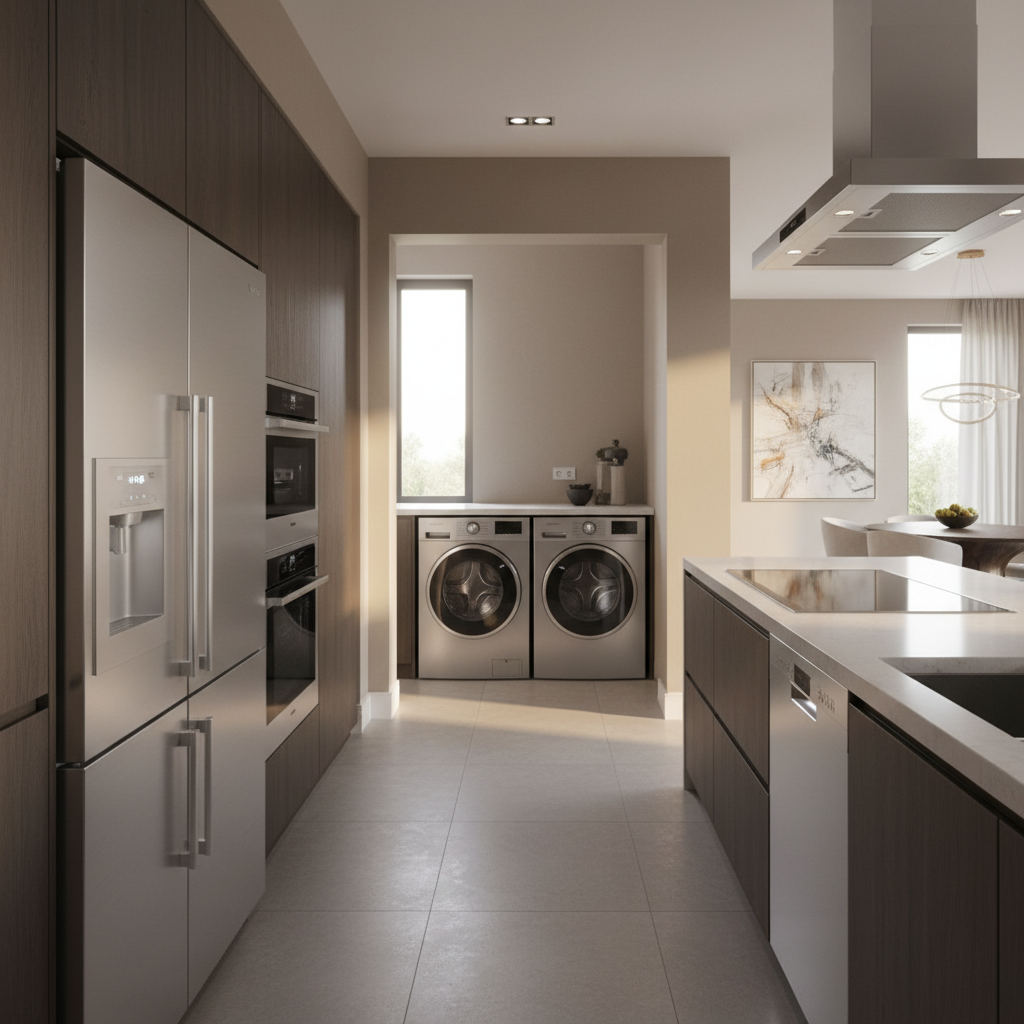 Premium appliances in a luxury home environment